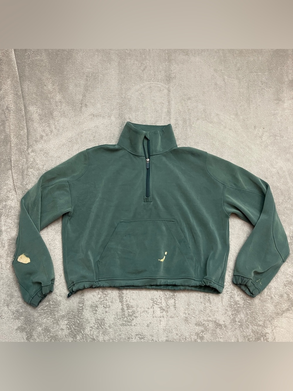 Lululemon Women's Green Scuba Half Zip Women's Size 8 - Picture 1 of 11